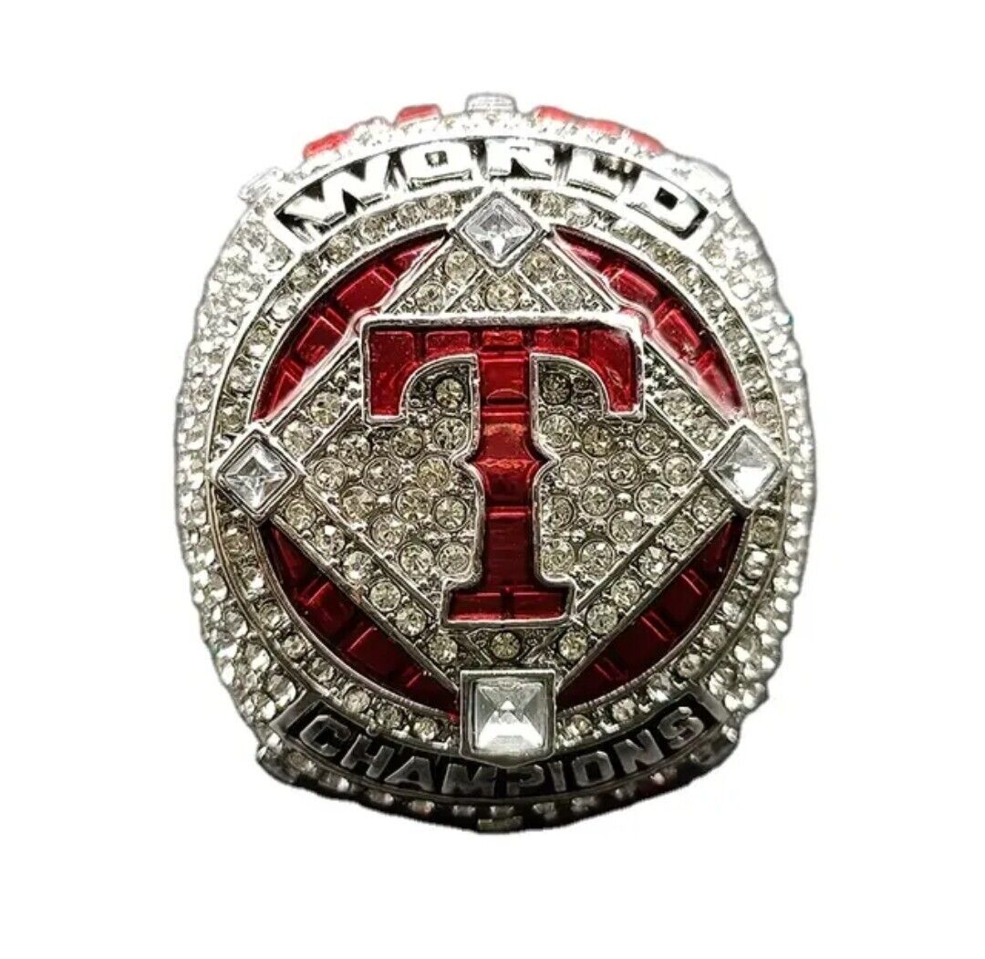 Texas Rangers 2023 Baseball Champions Ring Garcia Fans Souvenirs Size 11