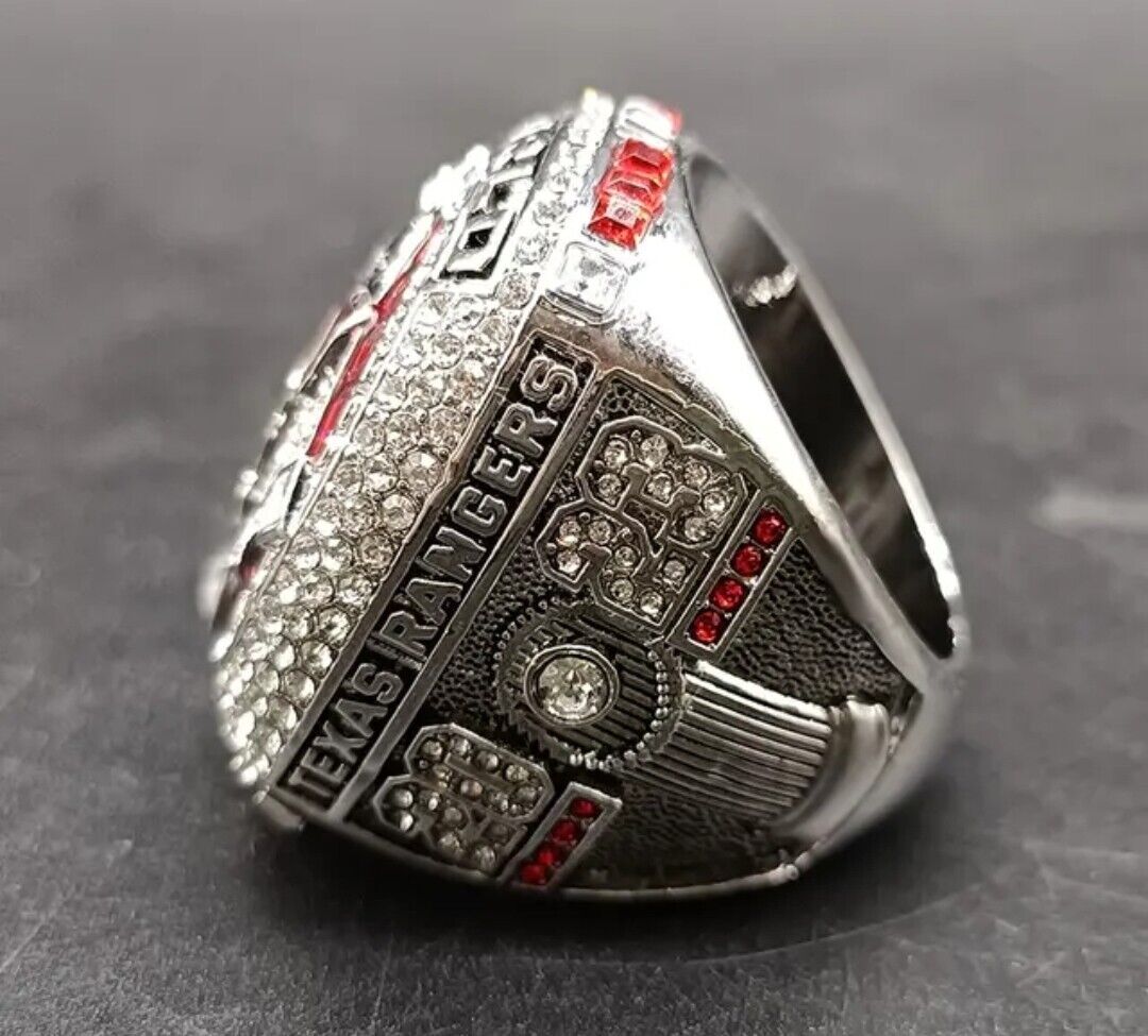 Texas Rangers 2023 Baseball Champions Ring Garcia Fans Souvenirs Size 11