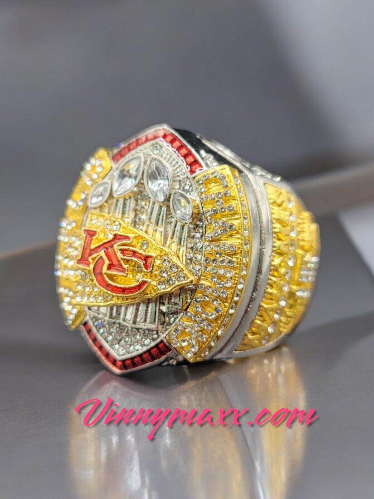 2023 Kansas City US Football Champions Ring Fan #15 Mahomes Souvenirs Ring Sz 11