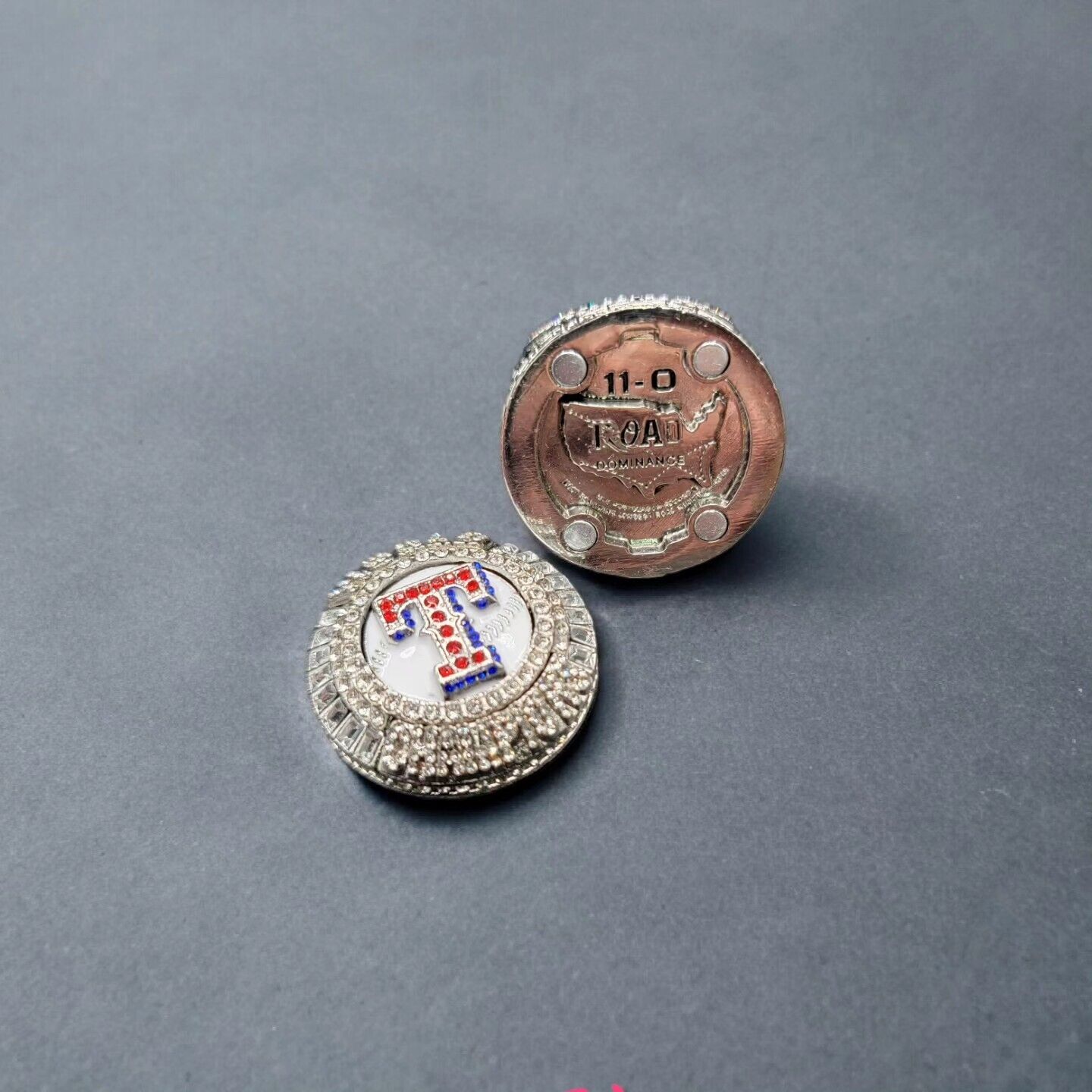 🔥 Texas Rangers 2023 Baseball Champions Ring Garcia Fans Souvenirs Size 10 🔥