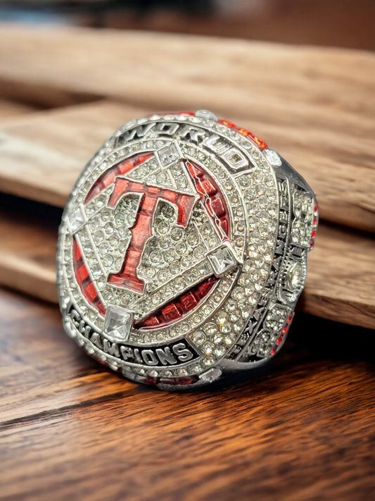 Texas Rangers 2023 Baseball Champions Ring Garcia Fans Souvenirs Size 11