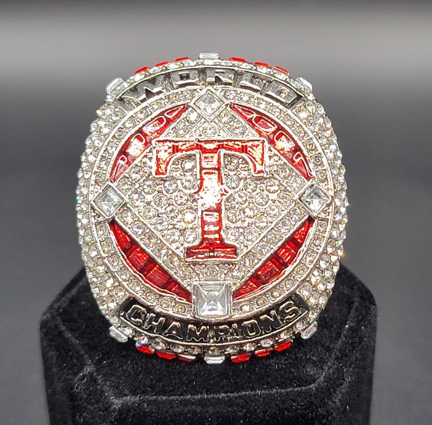 Texas Rangers 2023 Baseball Champions Ring Seager Fans Souvenirs Size 11