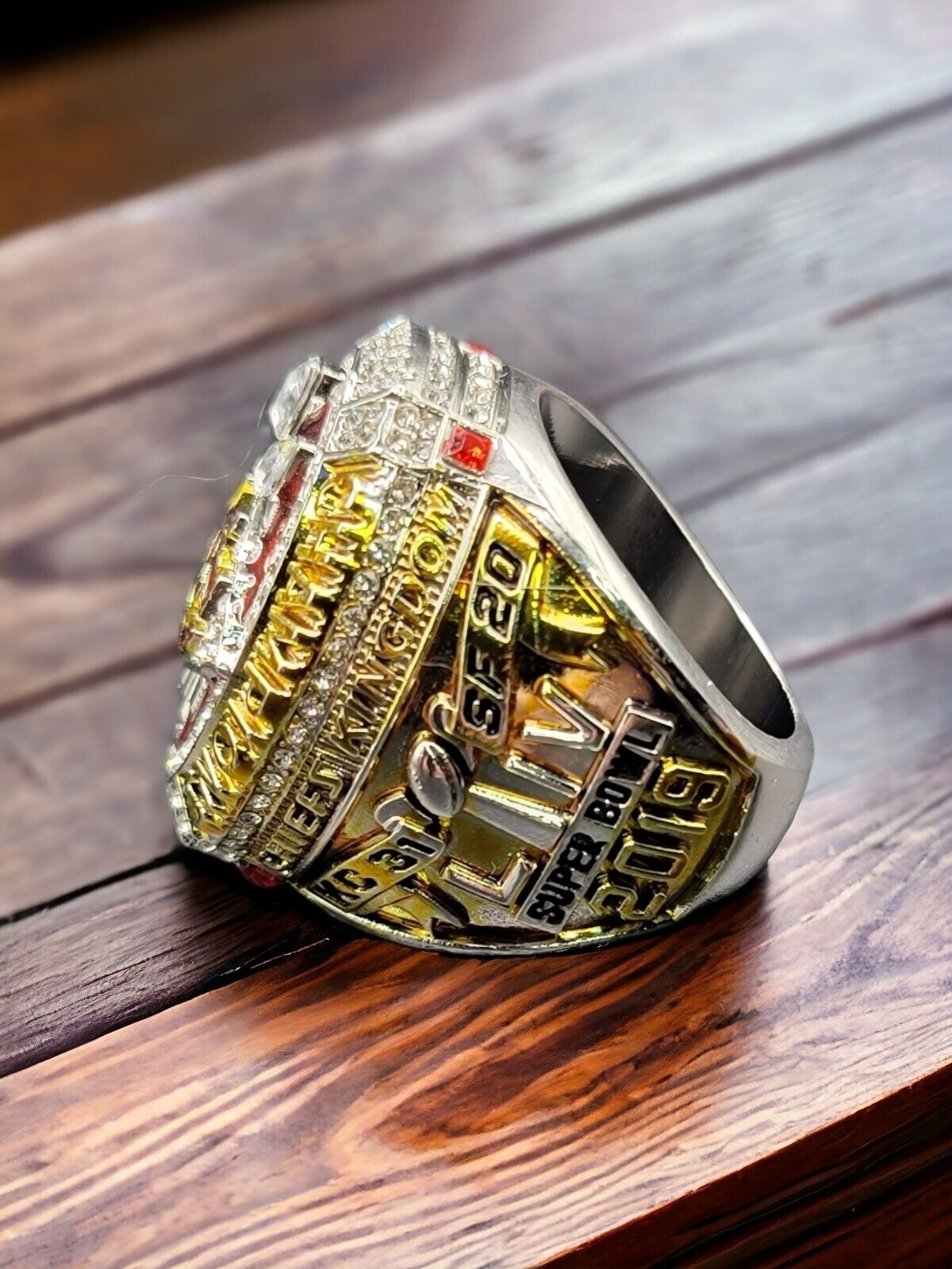 2019 Kansas City US Football Champions Ring #15 Mahomes Souvenirs Ring Sz 11