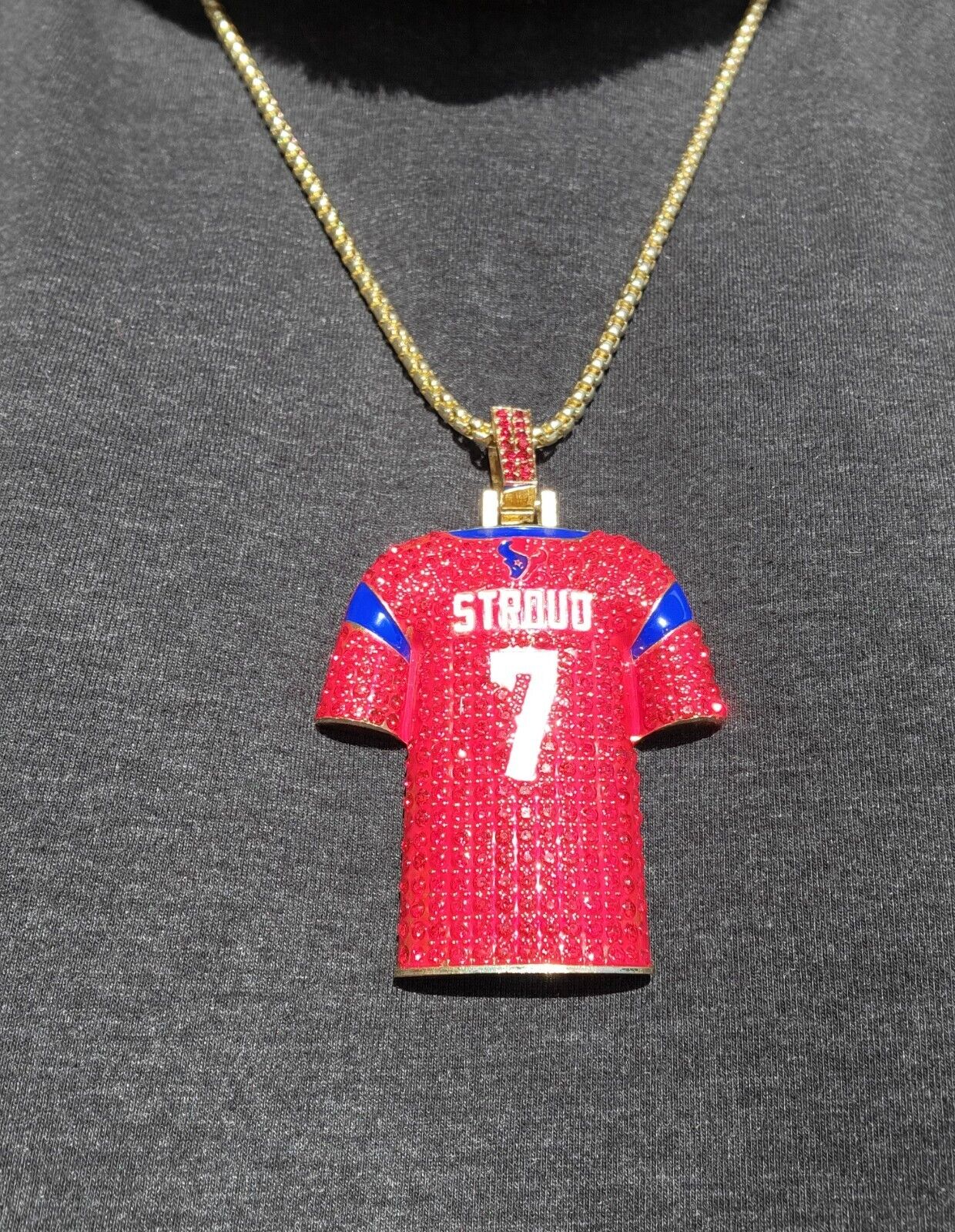 Houston Texans C.J. Stroud #7 Pendant & Chain Rookie MVP