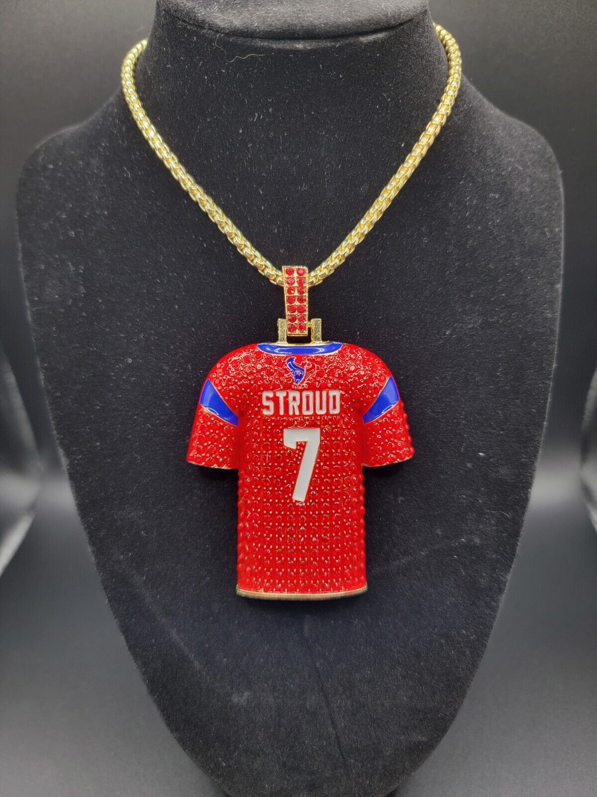 Houston Texans C.J. Stroud #7 Pendant & Chain Rookie MVP